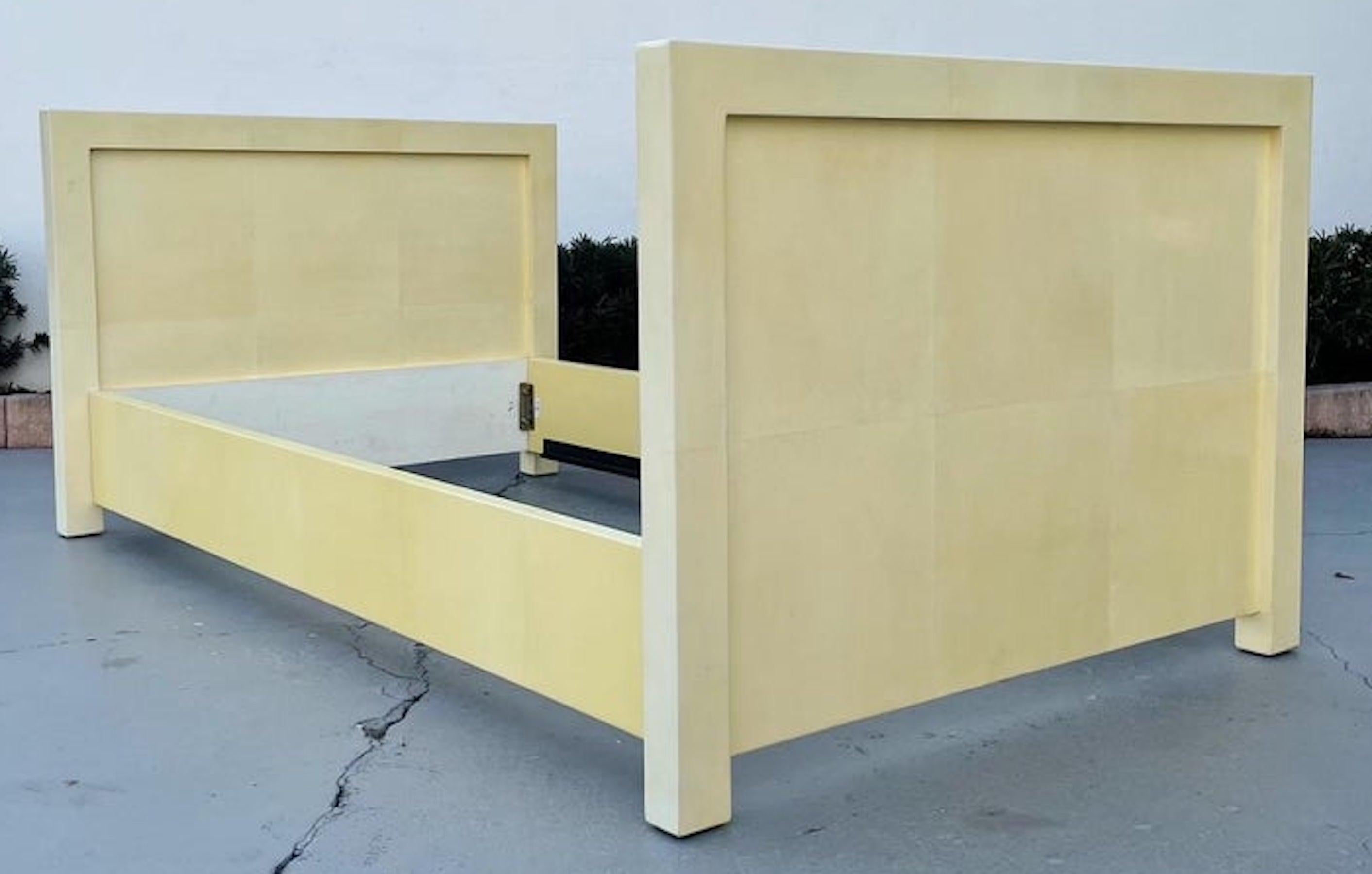Modern Parchment Daybed 'Frame' in the Manner of Jean-Michel Frank