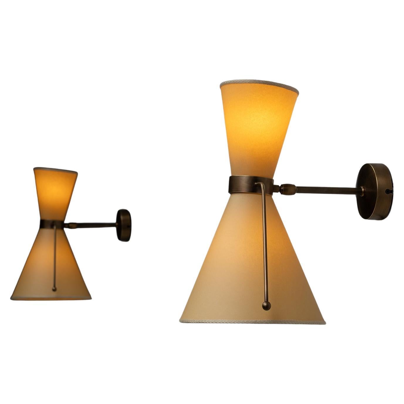 Applique Directional in pergamena, Made in Italy in vendita