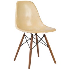 Parchment Herman Miller Eames Vintage DSW Side Shell Chair