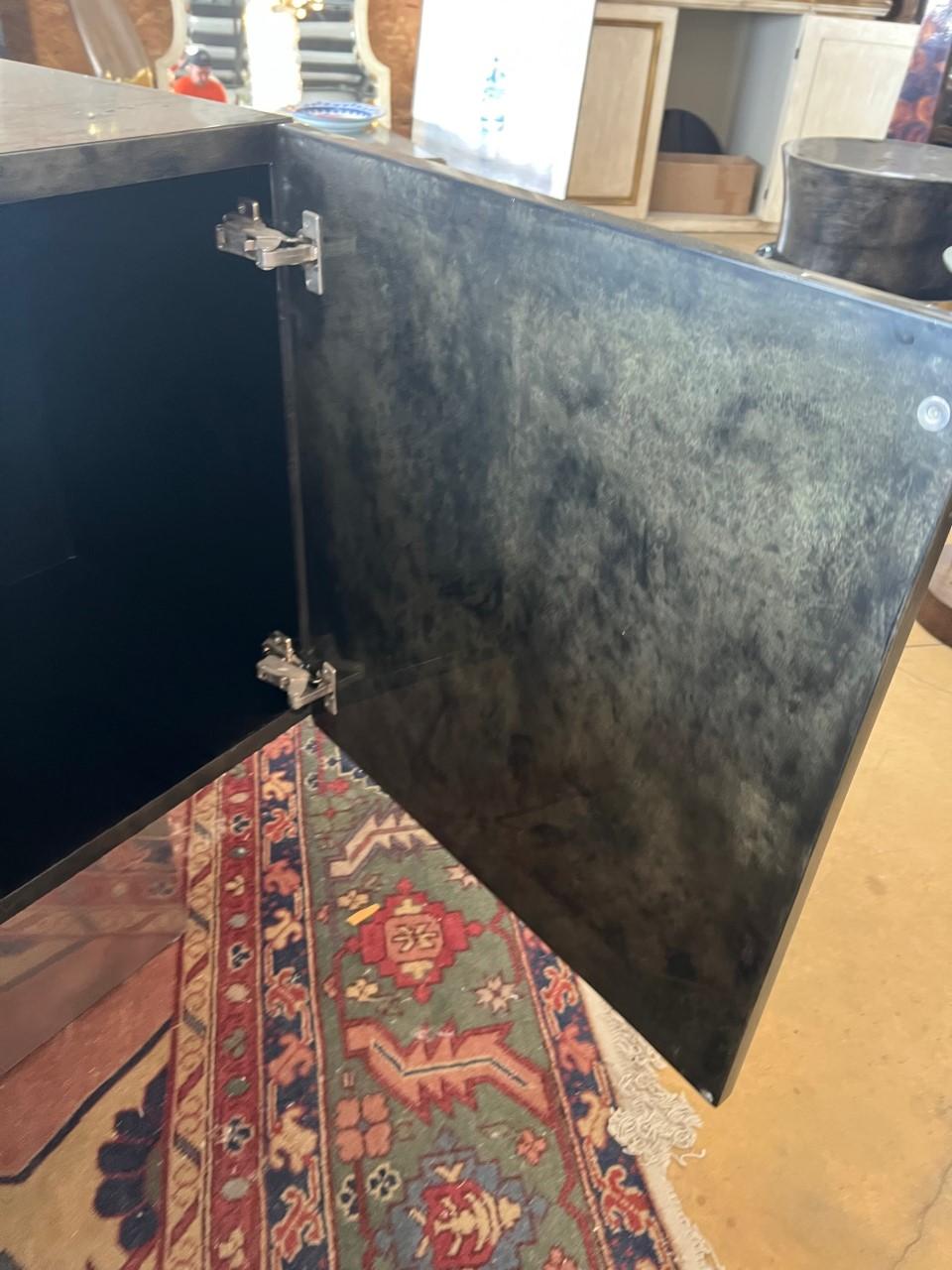 Parchment, Lacquer, Resin Credenza In Good Condition For Sale In Cathedral City, CA