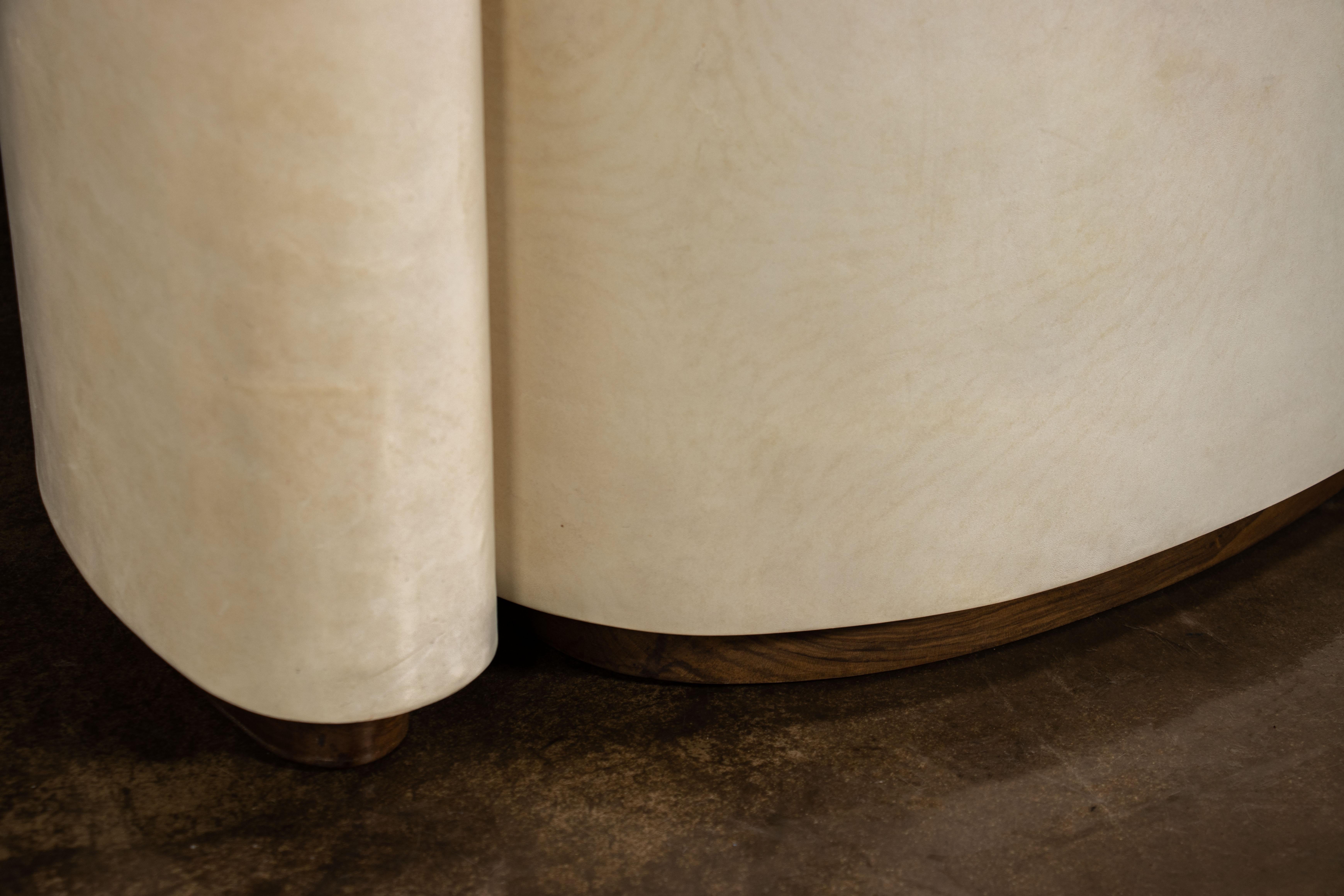 Parchment Modern Sculptural Nesting Coffee Tables x Costantini, Cadenza In Stock For Sale 8