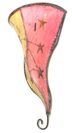 Applique murale décorative marocaine d'artisanat peinte à la main