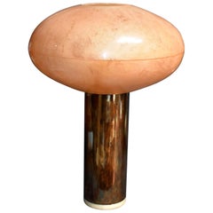 Parchment "Mushroom" Design Table Lamp