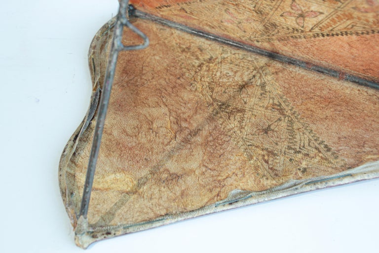 Parchment North African Tribal Art Wall Sconce For Sale at 1stDibs