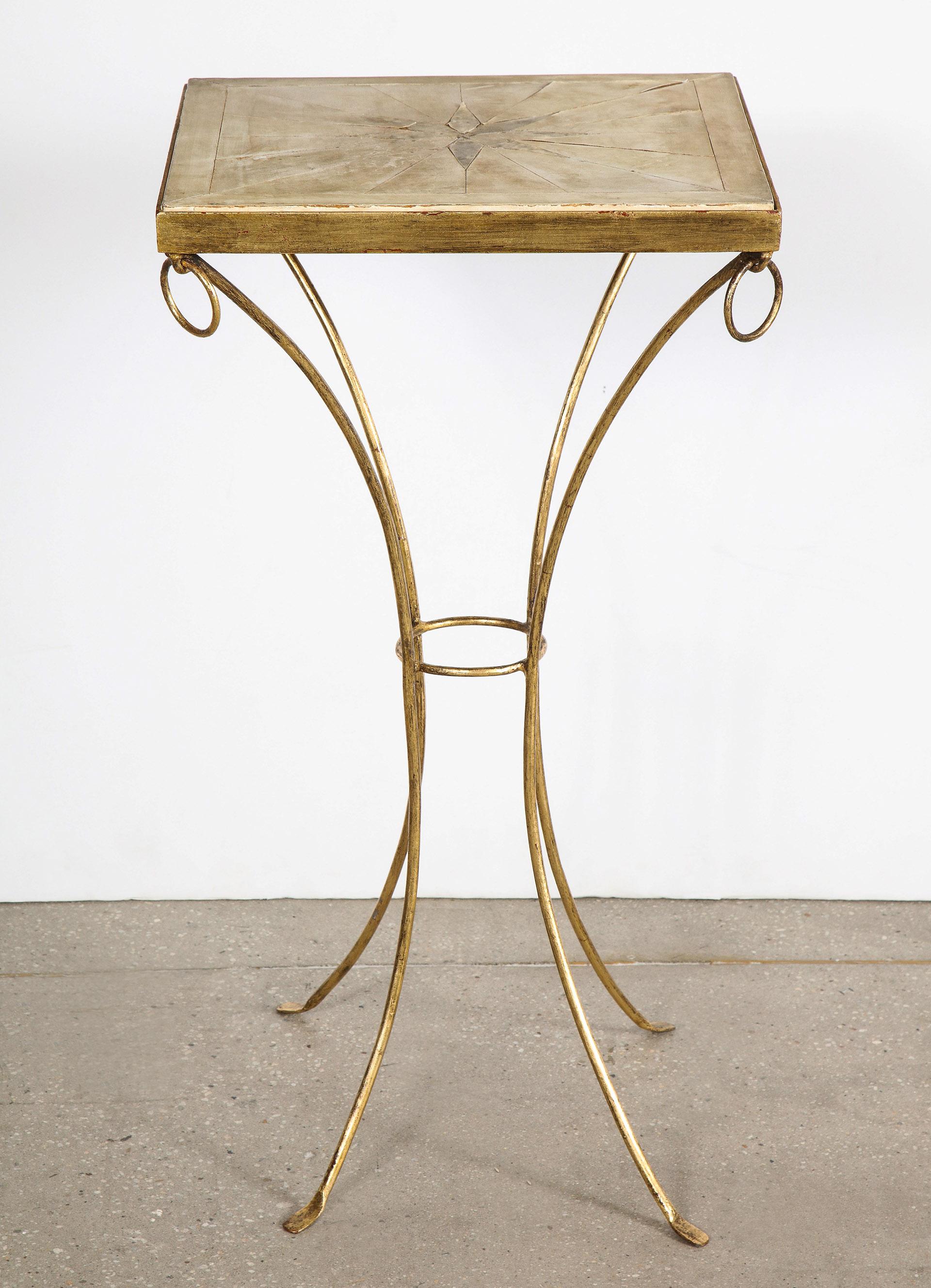 Art Deco Parchment Pedestal Table
