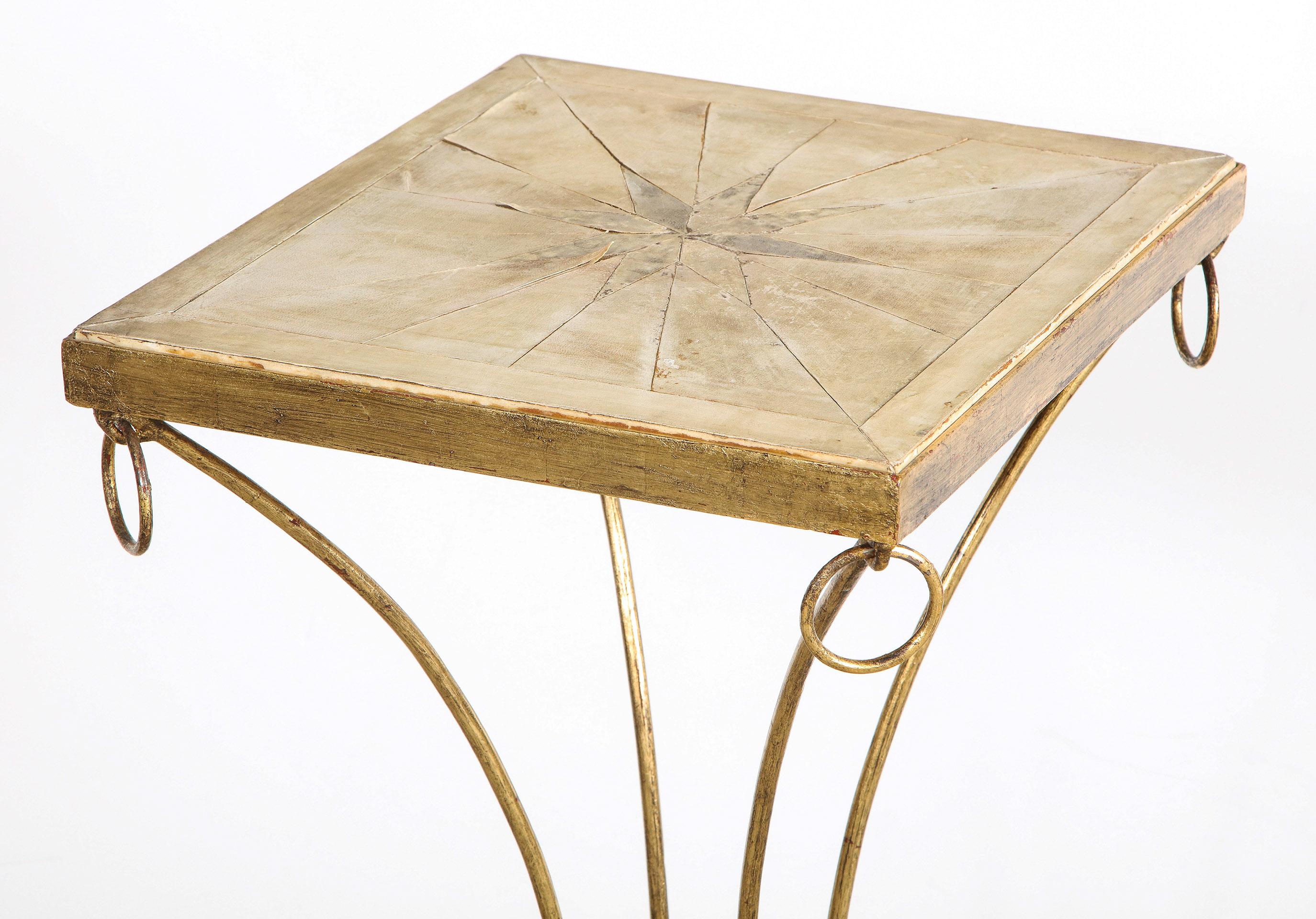 Parchment Pedestal Table 1