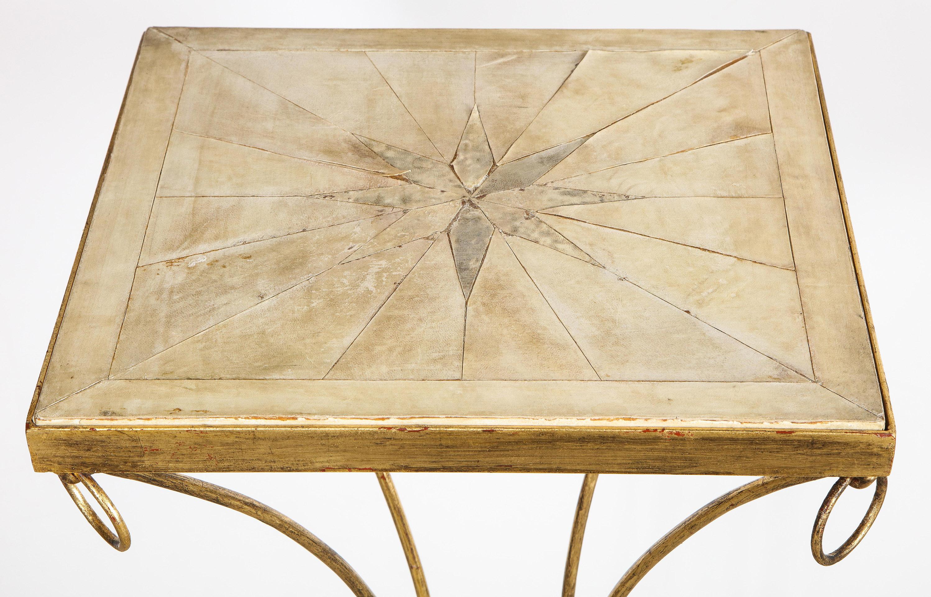 Parchment Pedestal Table 2