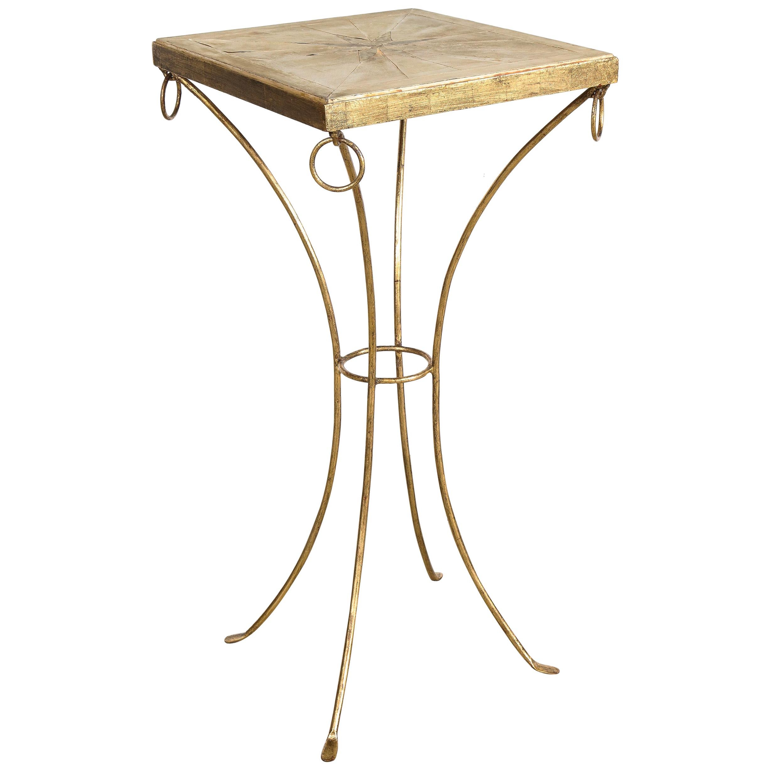Large Lacquered Parchment Pedestal Table Base at 1stDibs