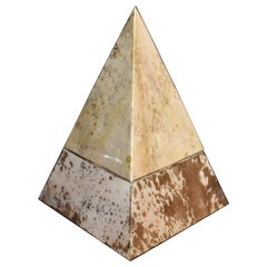Parchment "Pyramid" Design Ice Bucket