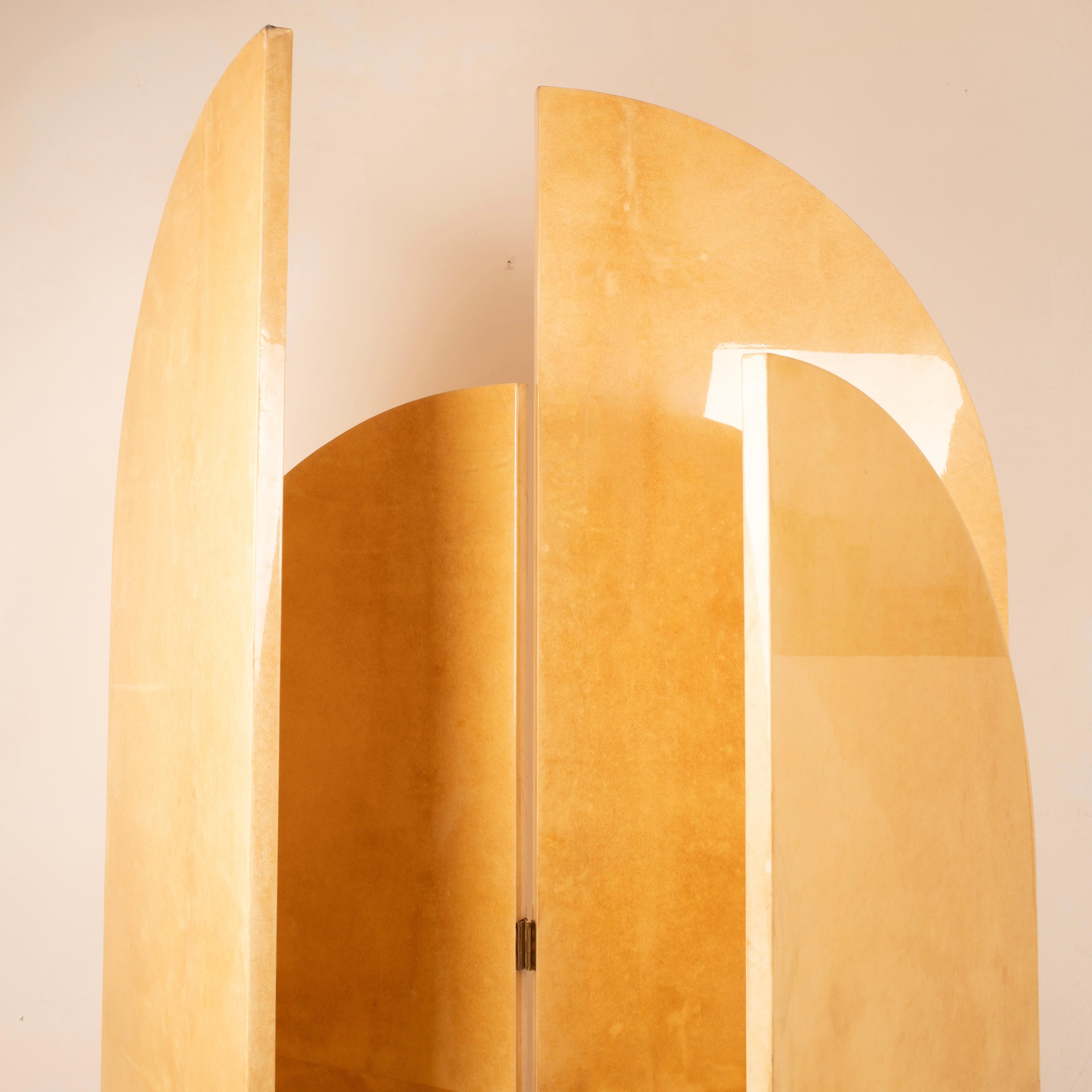 Parchment Separé by Aldo Tura for TURA Milano, 1960 in vendita 4