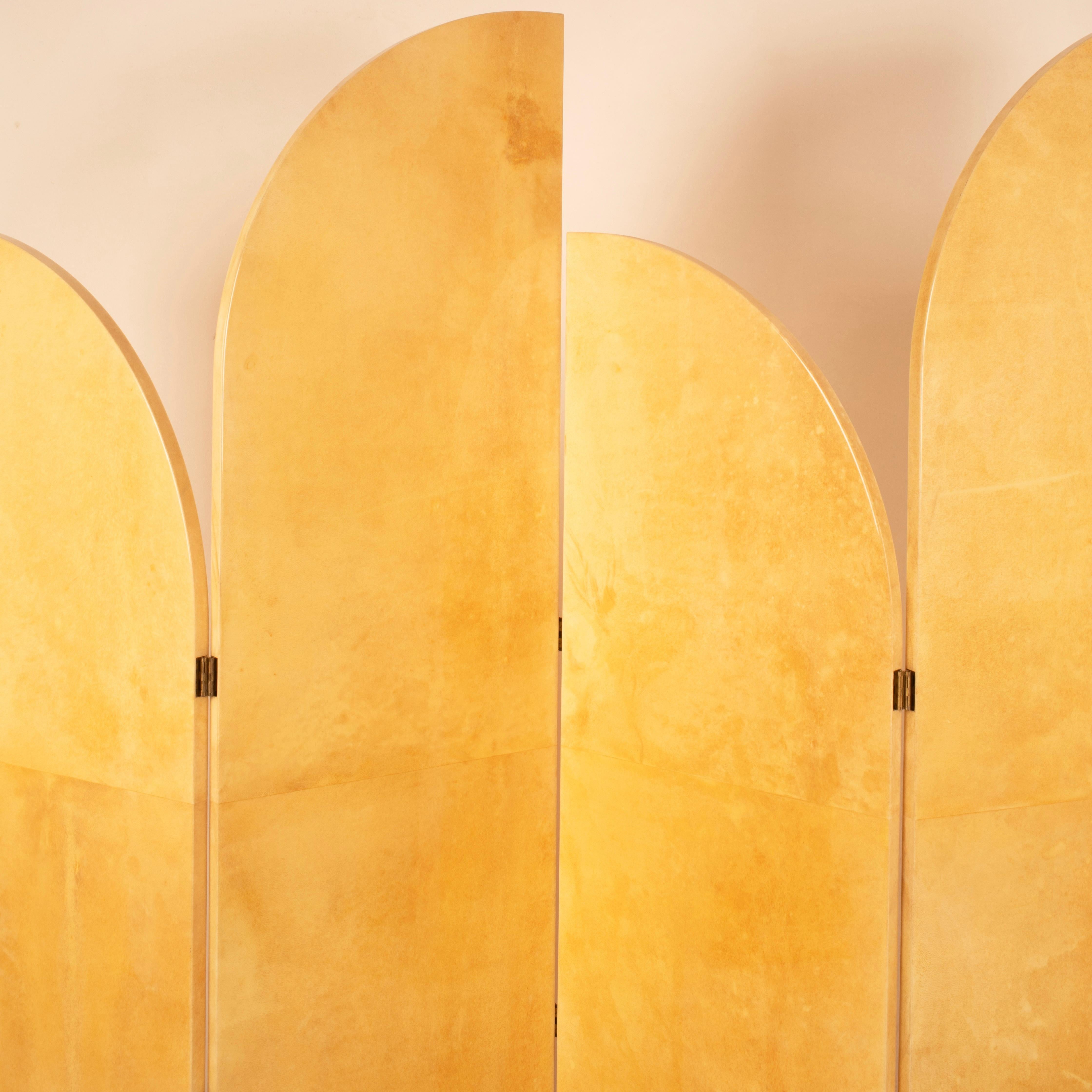 Parchment Separé by Aldo Tura for TURA Milano, 1960 in vendita 6