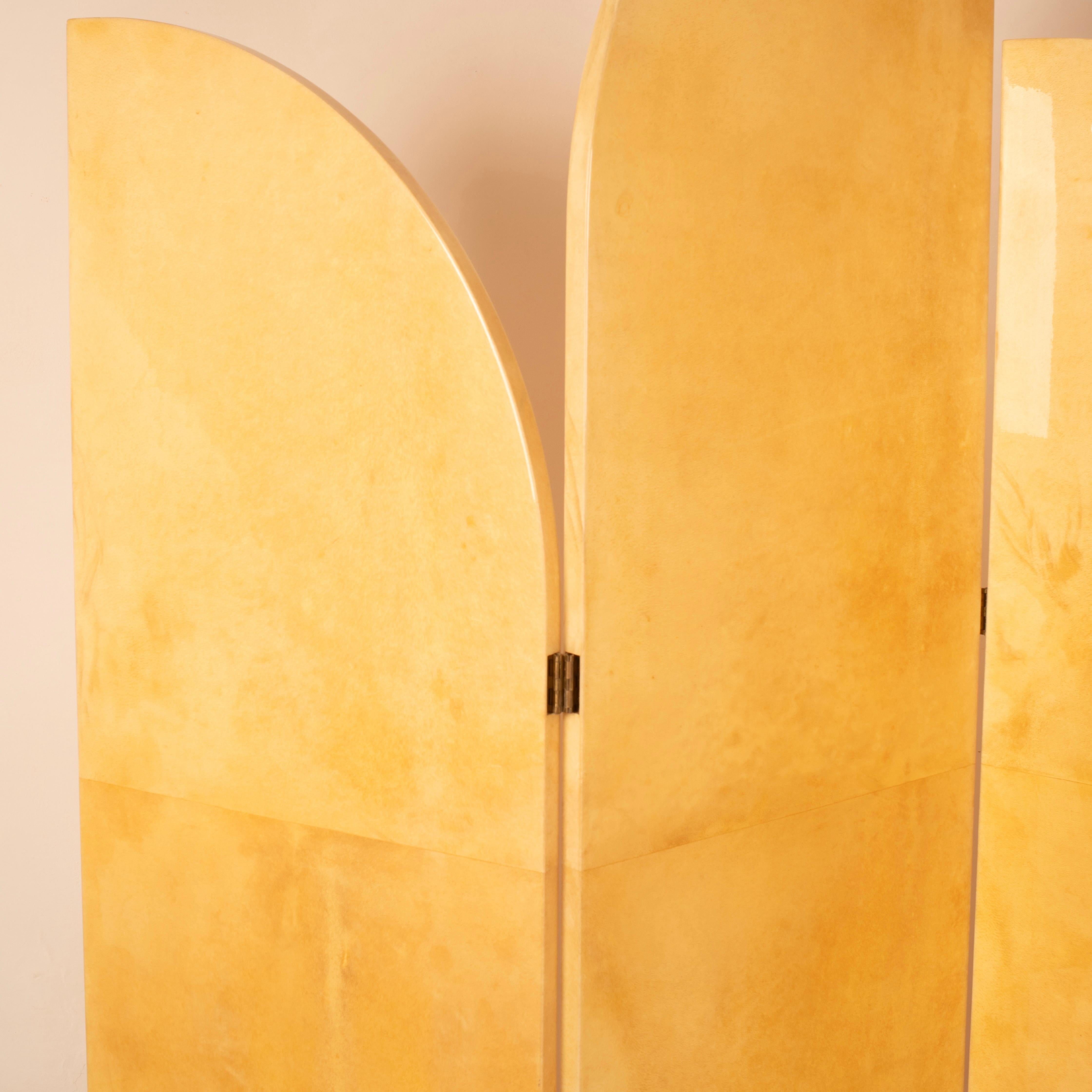 Parchment Separé by Aldo Tura for TURA Milano, 1960 in vendita 7