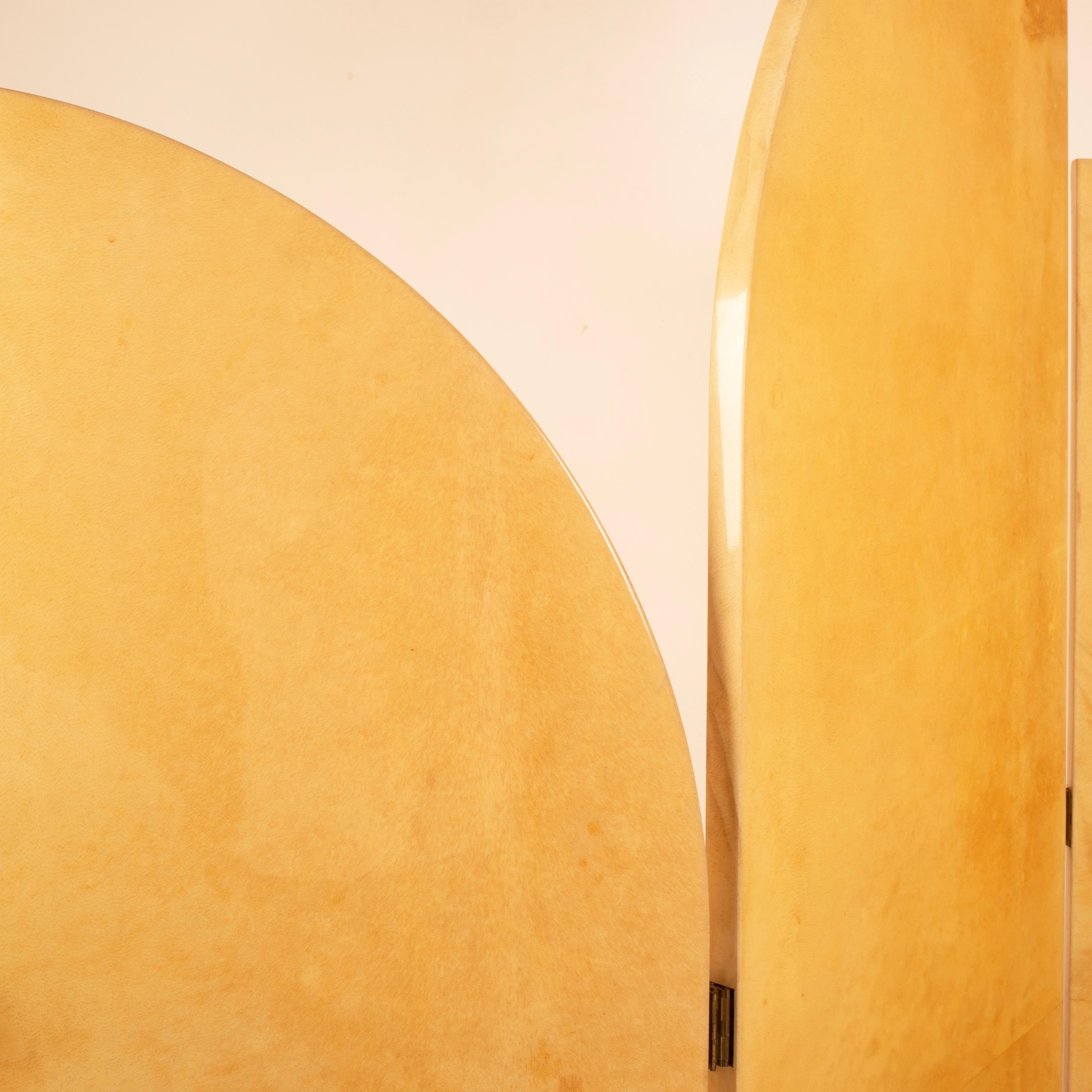 Parchment Separé by Aldo Tura for TURA Milano, 1960 in vendita 8