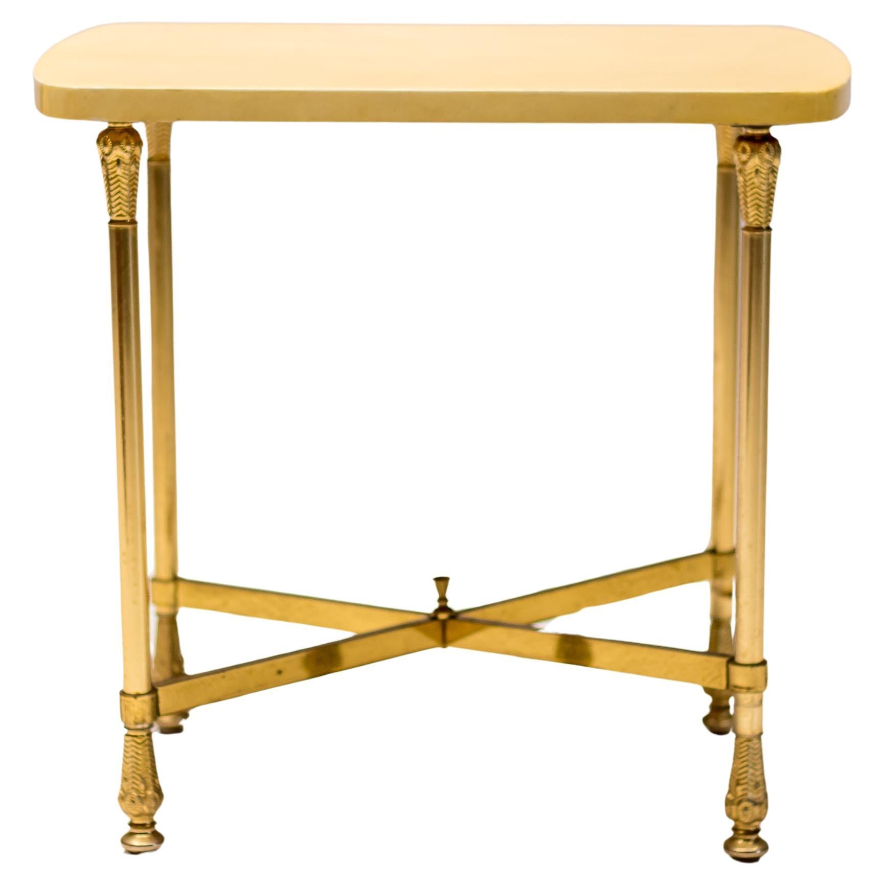 Parchment Side Table by Aldo Tura  For Sale