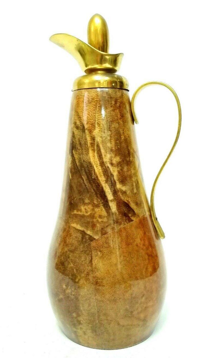 Italian Parchment Thermos Design Macabo from Cusano Milanino, 1950s