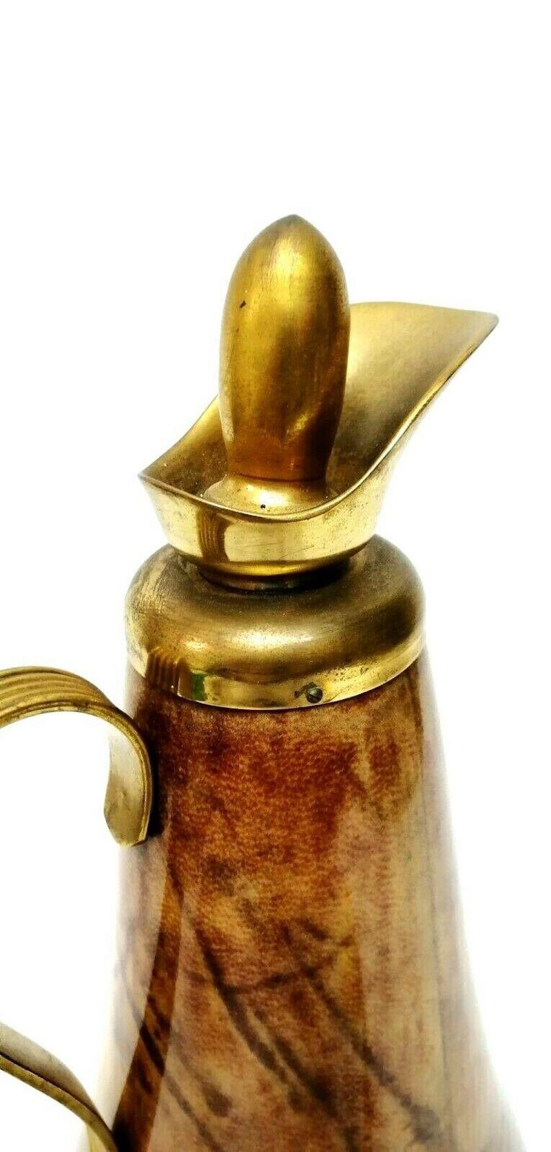 Mid-20th Century Parchment Thermos Design Macabo from Cusano Milanino, 1950s