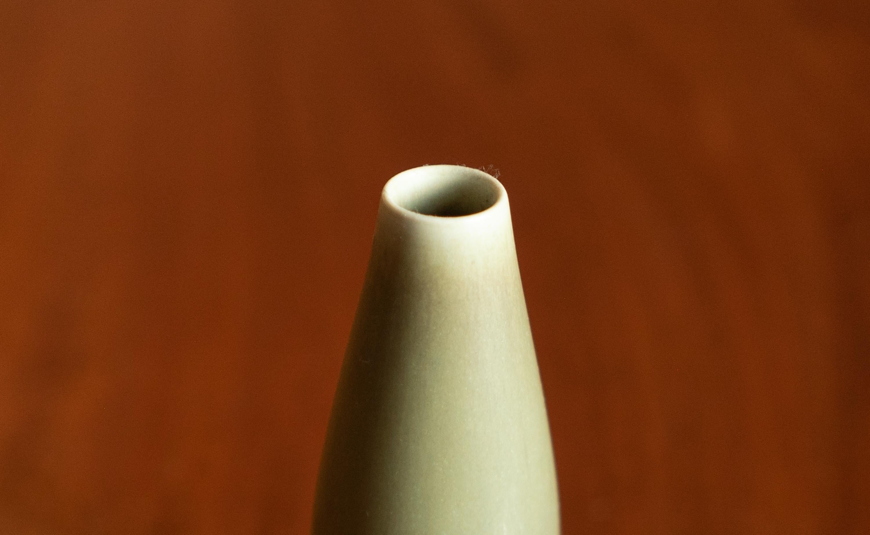 Glazed Pare of Danish Midcentury Ceramic Vase by Palshus, 1960s For Sale