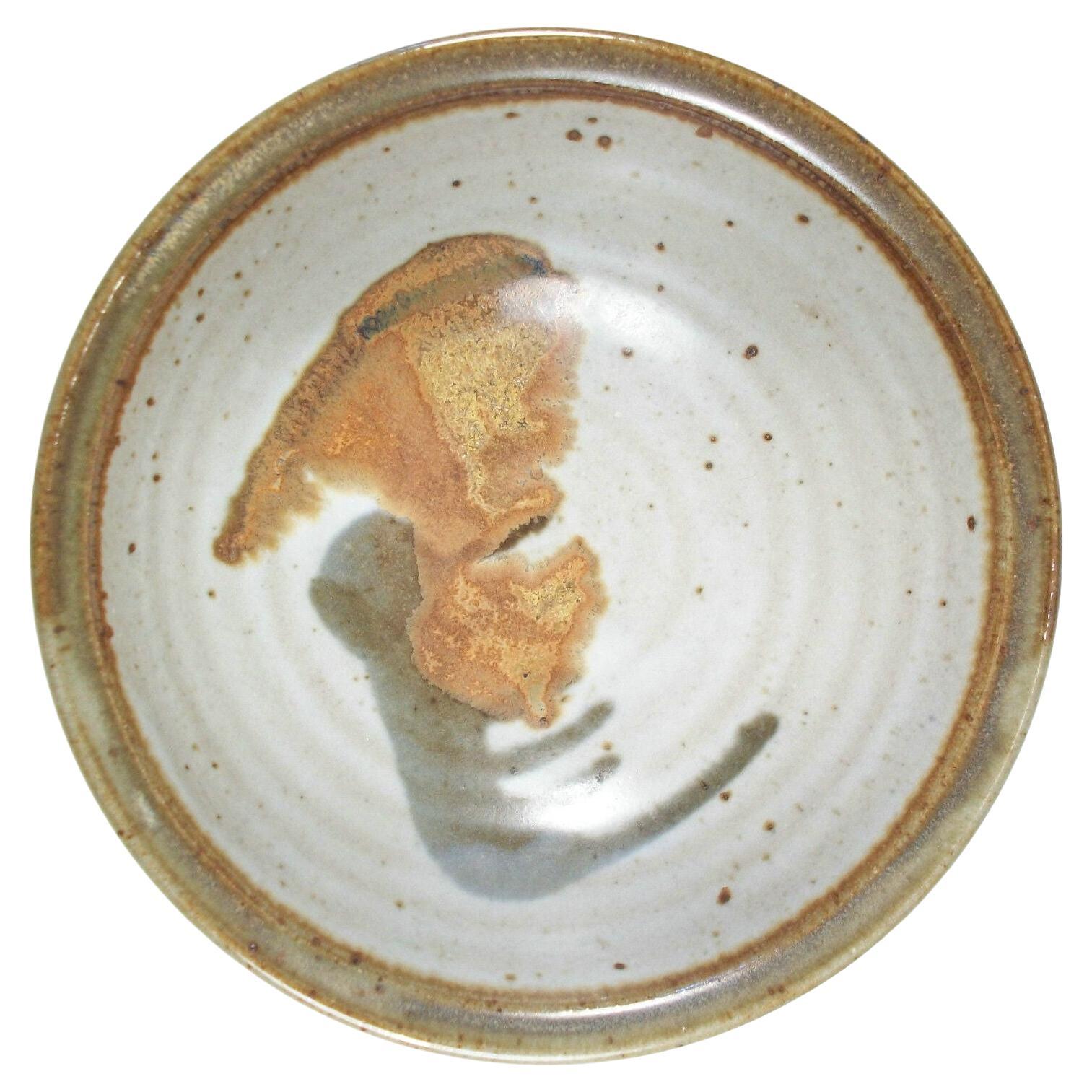 PARÉ - Splash Decorated & Glazed Studio Pottery Bowl - Signed - Mid 20th Century