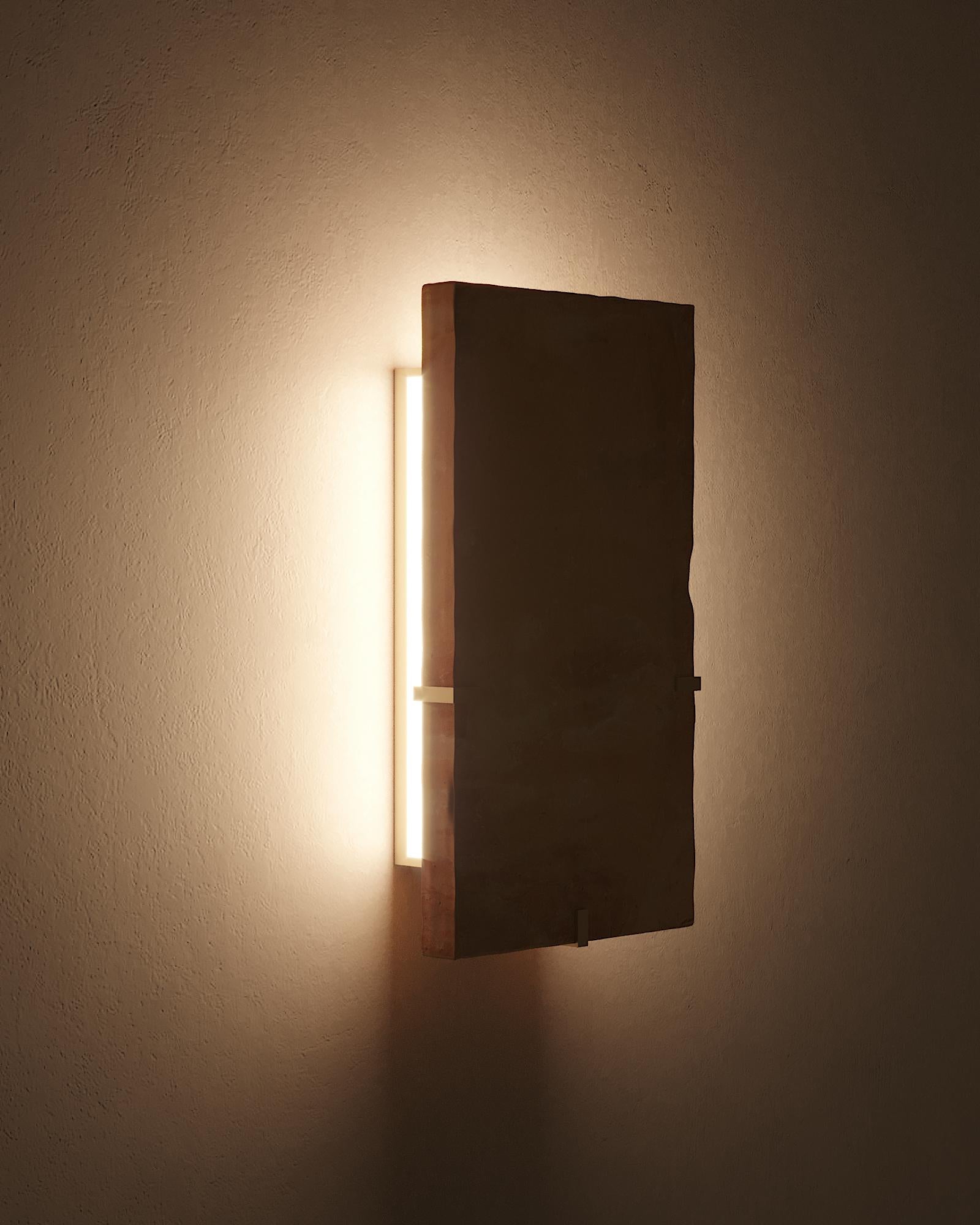 Parefeuille Wall Light by Bosc Design In New Condition For Sale In Geneve, CH