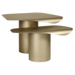 Pareja de dos mesas ONDEEN Limited Edition GALARINA - dorado