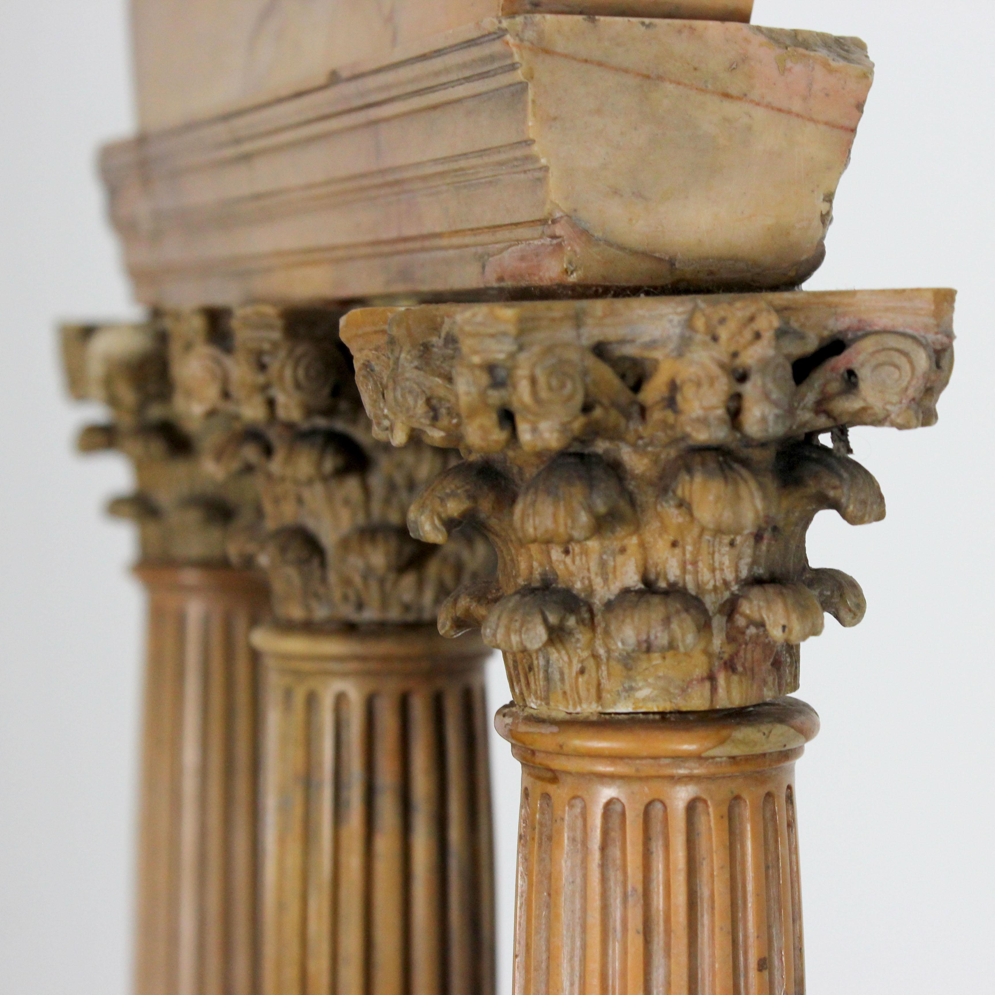 XIXe siècle Pareja de ruinas 