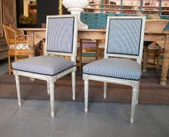 Pareja De Sillas Francesas Del S XIX, Recien Tapizadas