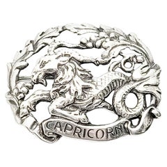 Vintage Parenti Sterling Silver Capricorn Pin/Brooch