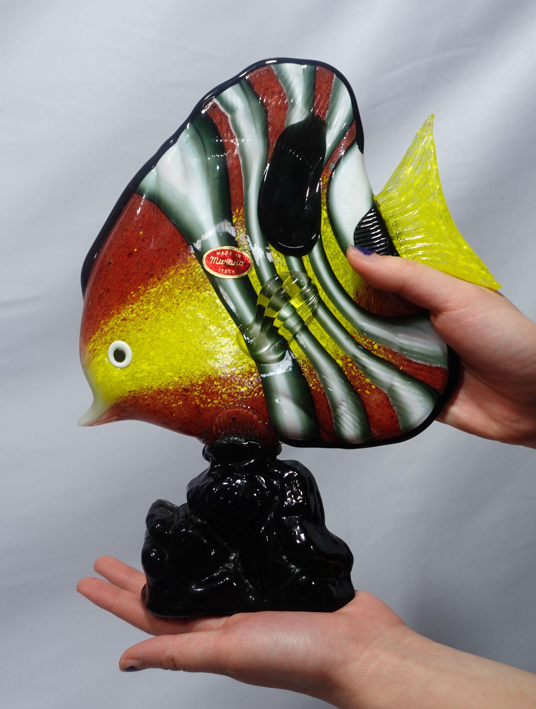 Pari of Tropical Fishes Murano Style Art Glass RT#01/02 For Sale 10