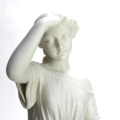 Escultura alegórica de bisque de Parian titulada «Sunshine», firmada por Wm. Brodie C1858