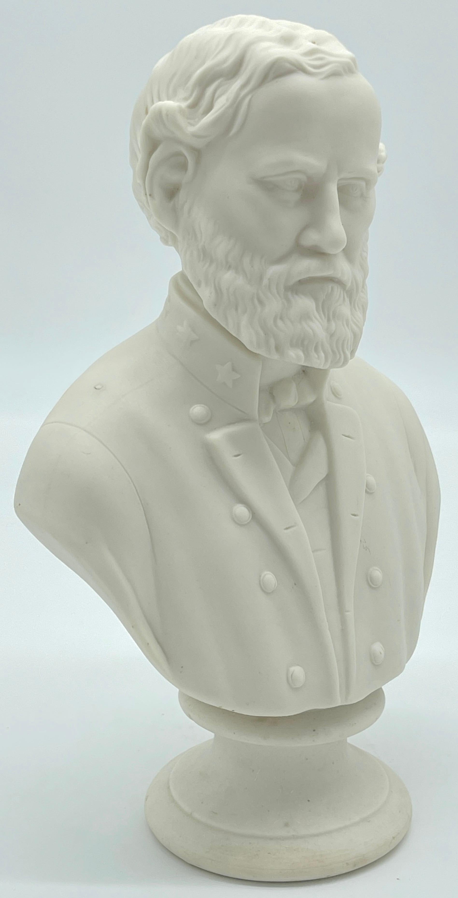 Parian Bust of Confederate General Robert E. Lee on Carved Neoclassical Base 4