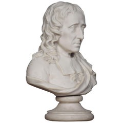 Antique Parian Bust of John Milton