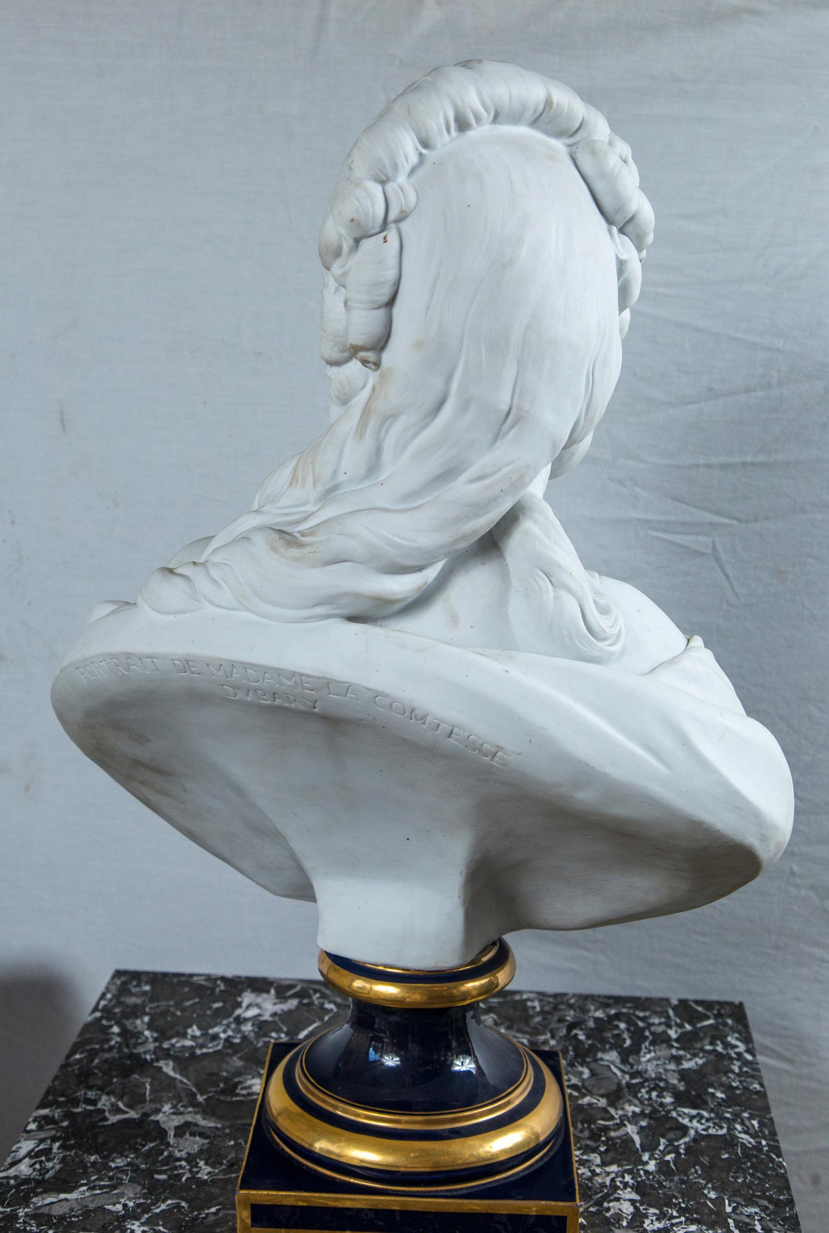19th Century Parian Bust of Madame Du Barry