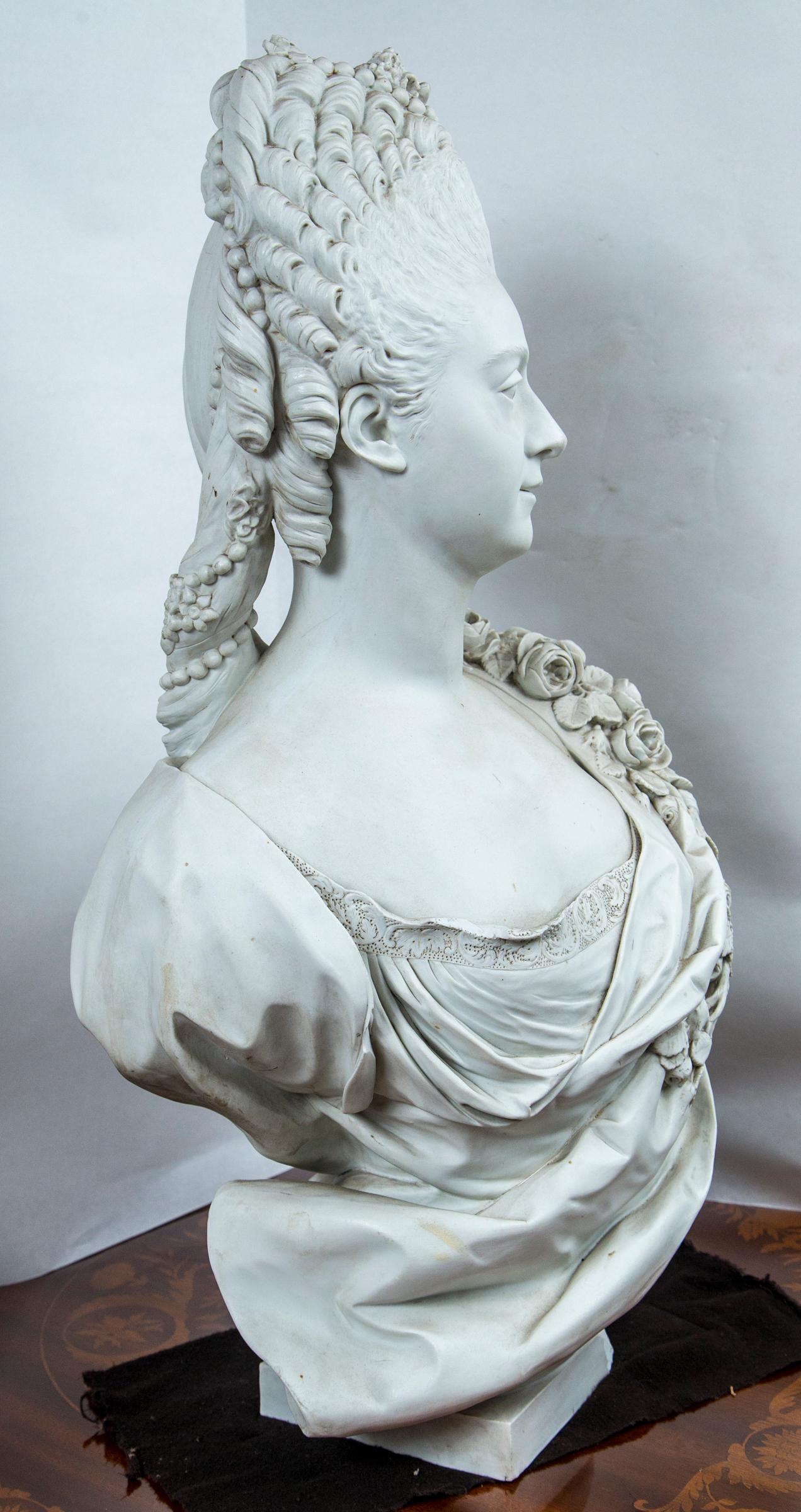 Cast Parian Bust of Mme, Adelaide For Sale