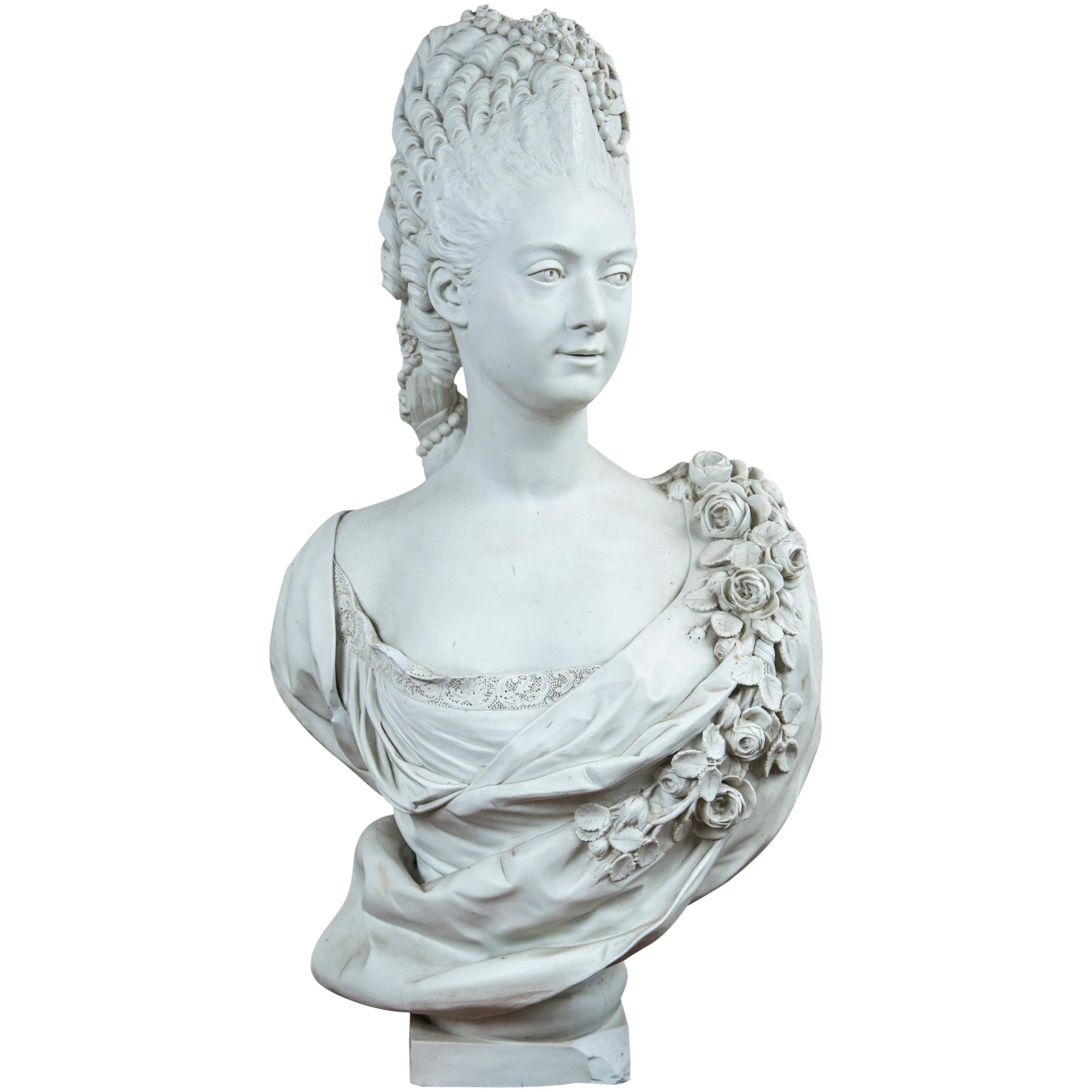 Parian Bust of Mme, Adelaide For Sale