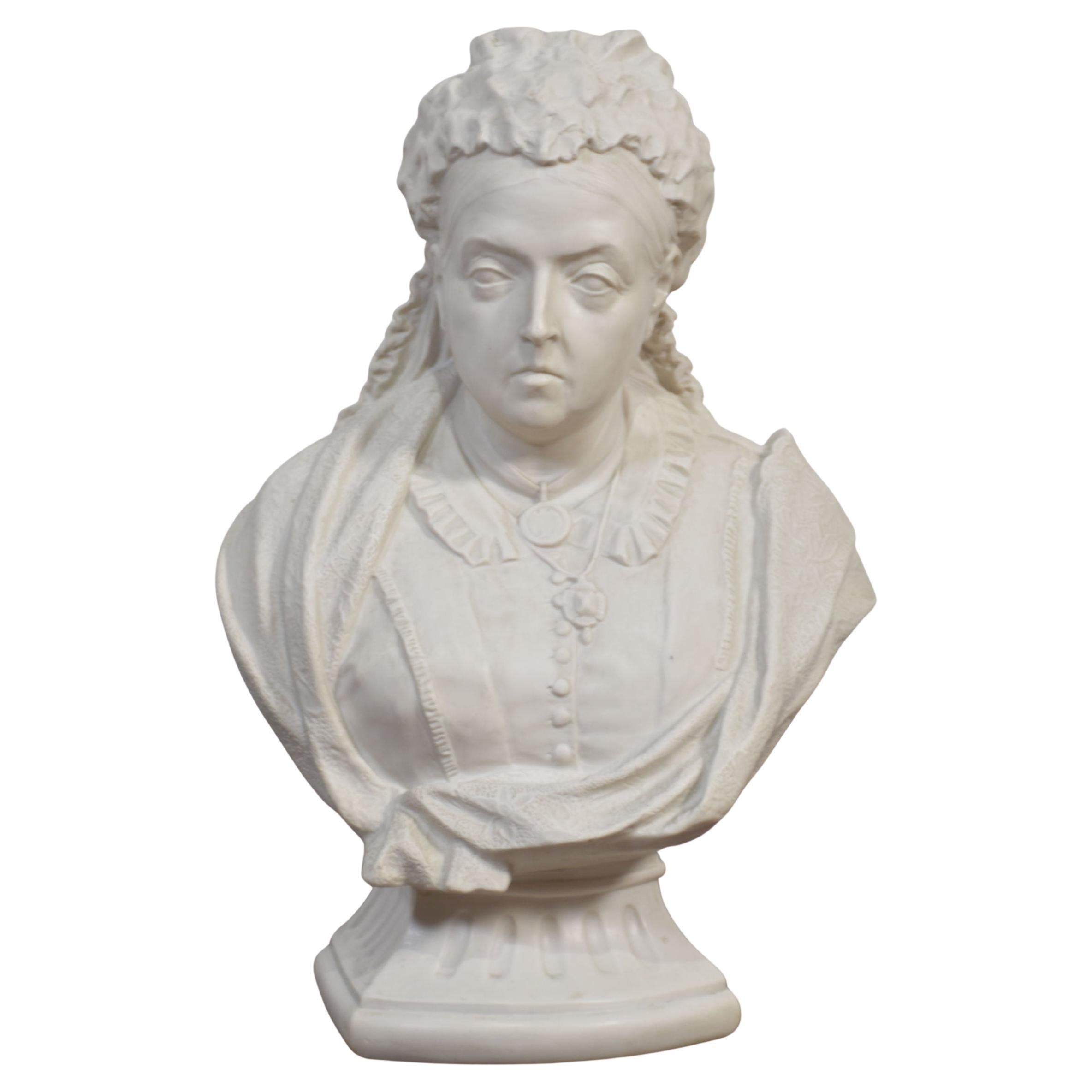 Parian Bust of Queen Victoria For Sale