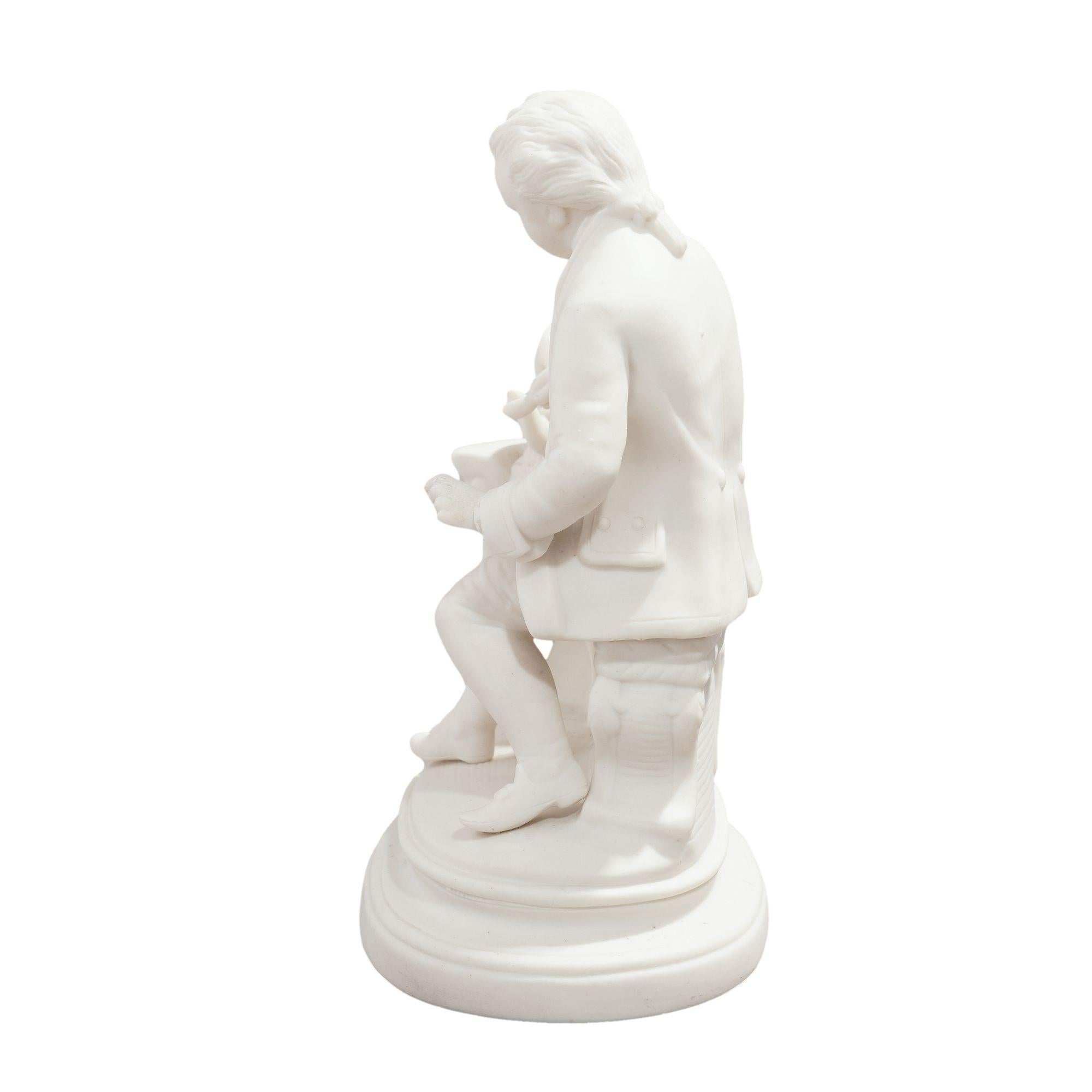 Figurilla de Parian de James Watt por Copeland & Garrett, c. 1840 Británico en venta