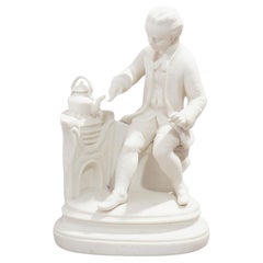 Figurilla de Parian de James Watt por Copeland & Garrett, c. 1840