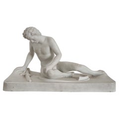 Parian Figurine, 'the Dying Gaul', Mid-20th Century