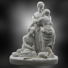 Parian group: Naomi and her Daughters-in-Law. Minton C1880