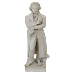 Parian Porcelain Beethoven Statue 1880 German Composer