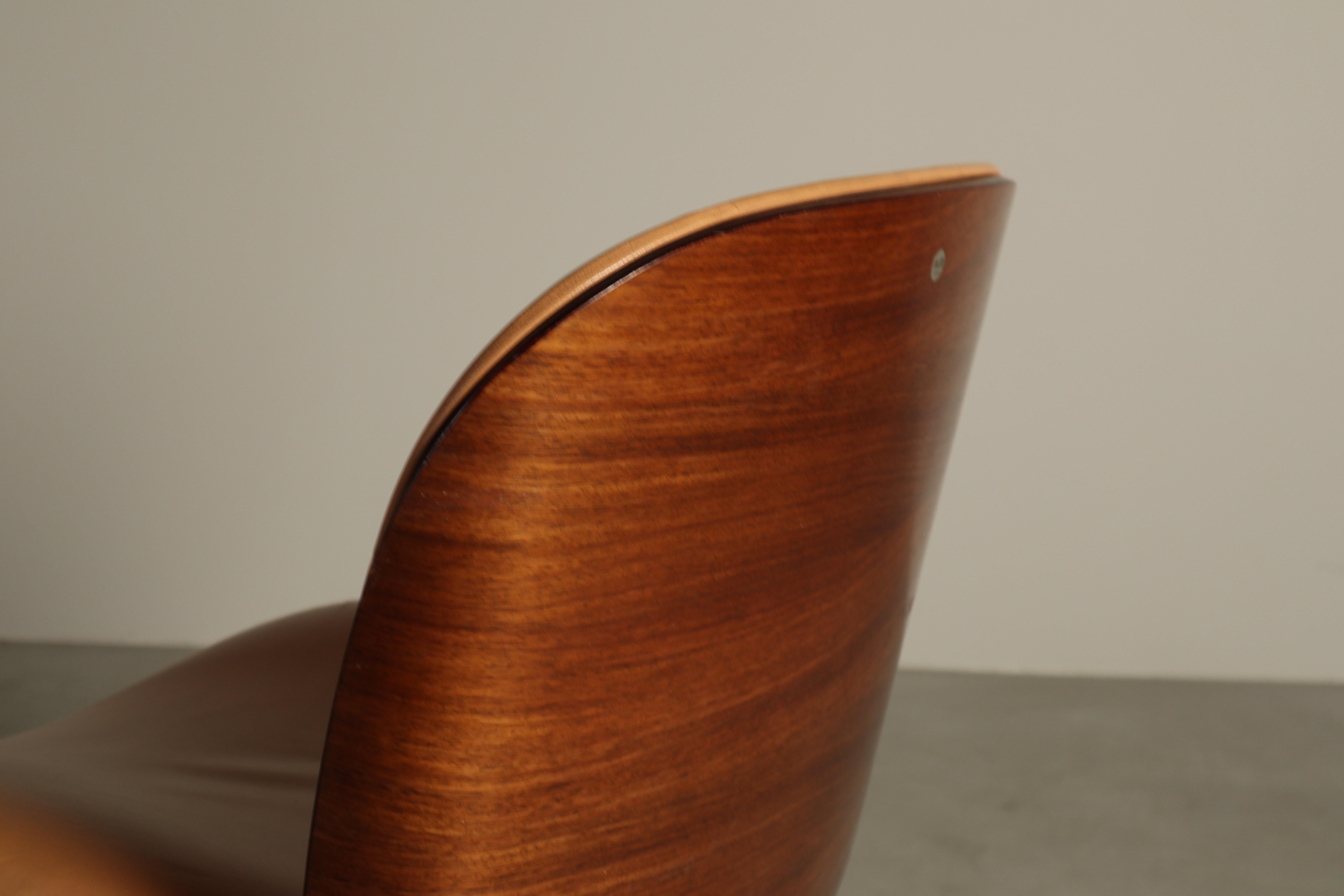 'Parioli' Bürostühle von Ennio Fazioli für MIM Roma, Italien 1960er Jahre im Angebot 7