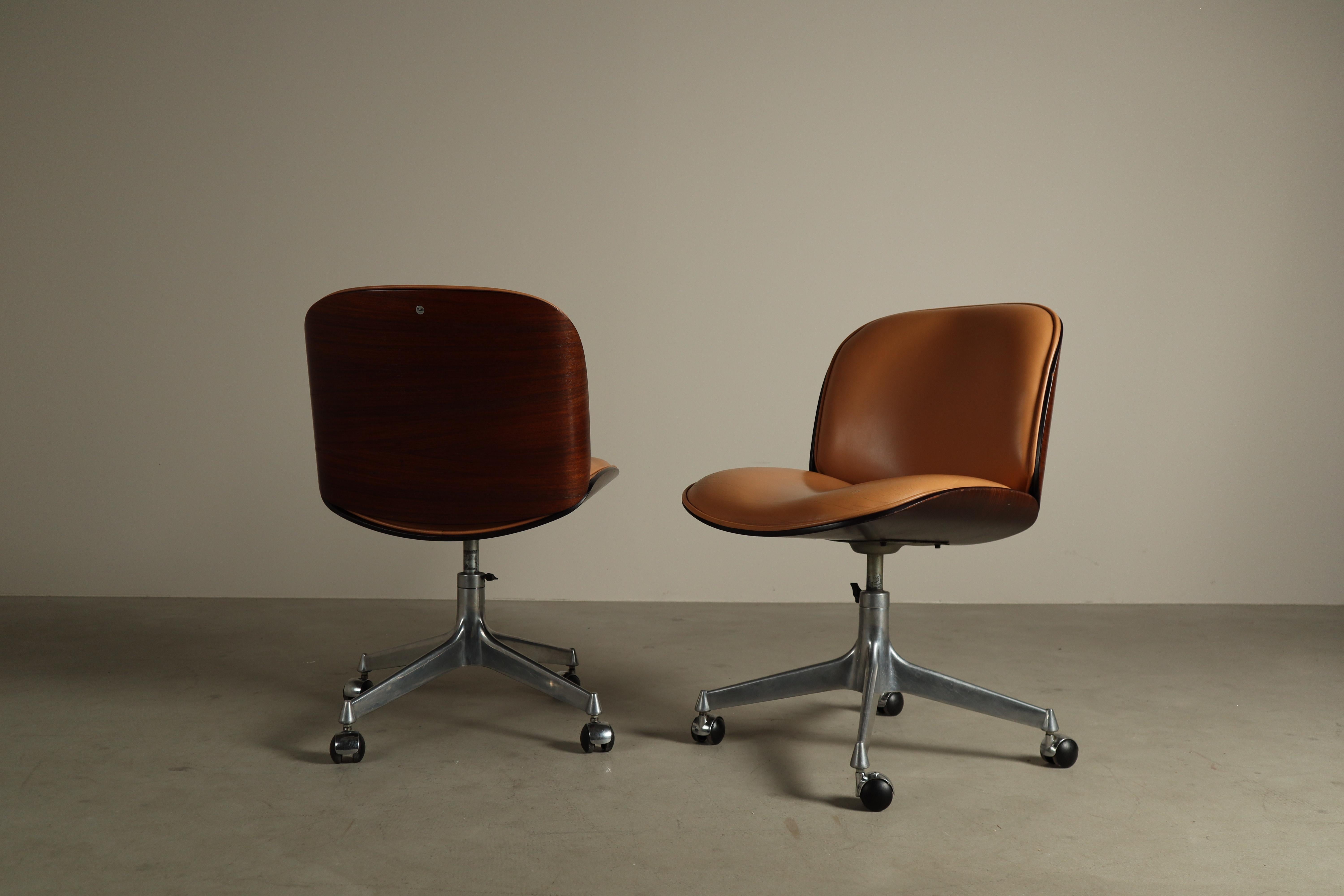 'Parioli' Bürostühle von Ennio Fazioli für MIM Roma, Italien 1960er Jahre im Angebot 1