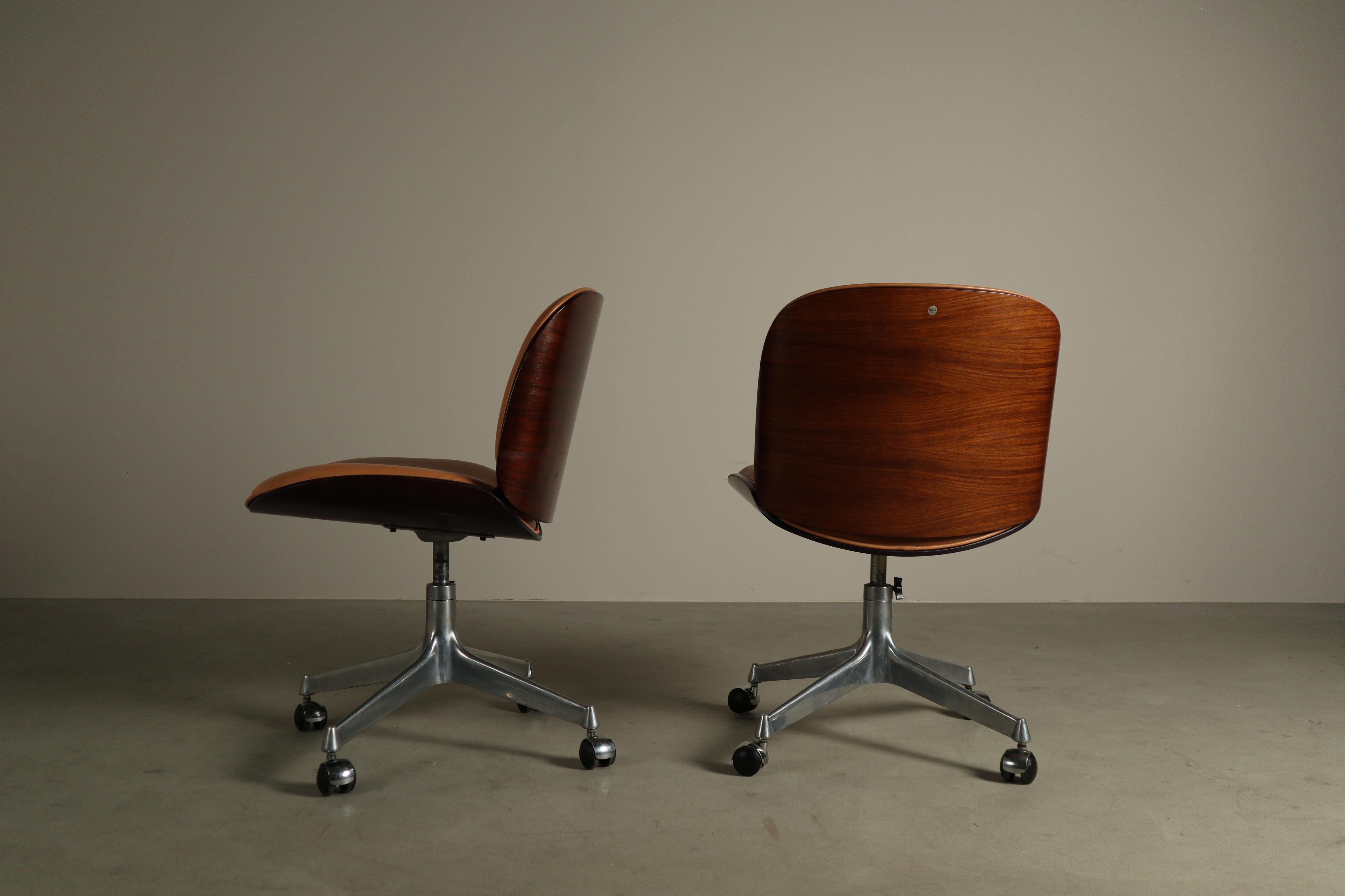 'Parioli' Bürostühle von Ennio Fazioli für MIM Roma, Italien 1960er Jahre im Angebot 2