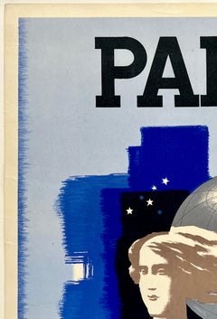 PARIS - 1937 EXPOSITION INTERNATIONALE Original Vintage French Travel Poster