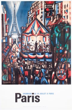 Manifesto pubblicitario di viaggio su Parigi 1964, Marcel Gromaire