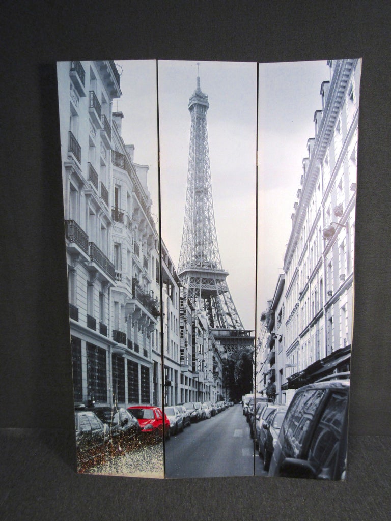 Paris and LondonThemed Room Divider For Sale at 1stDibs