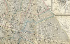 Paris and Surroundings – Antique Map by Gall and Inglis, Published 1843