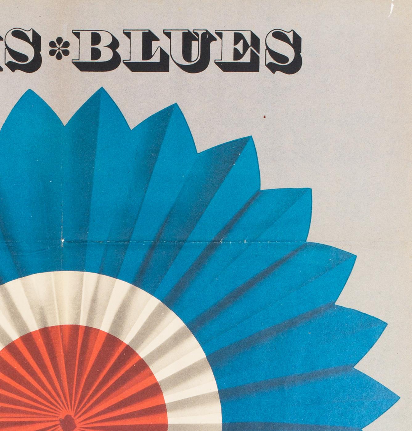 20th Century Paris Blues Original East German Film Movie Poster, 1970