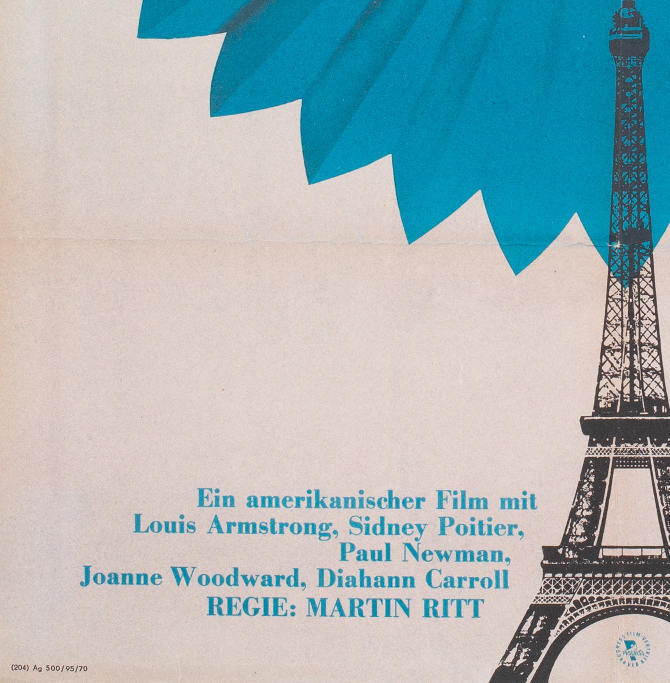 Paris Blues Original East German Film Movie Poster, 1970 3
