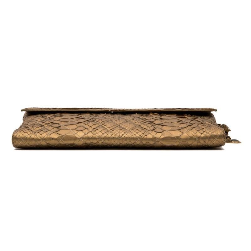 Paris-Bombay Chanel Runway Python Evening Bag For Sale 1
